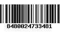 Código de Barras 8480024733481