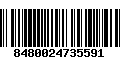 Código de Barras 8480024735591