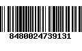 Código de Barras 8480024739131