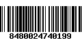 Código de Barras 8480024740199