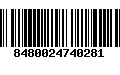 Código de Barras 8480024740281