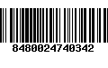 Código de Barras 8480024740342