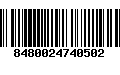 Código de Barras 8480024740502