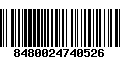 Código de Barras 8480024740526