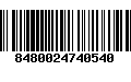 Código de Barras 8480024740540