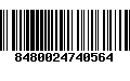 Código de Barras 8480024740564