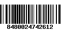 Código de Barras 8480024742612