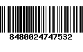 Código de Barras 8480024747532