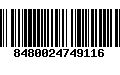 Código de Barras 8480024749116