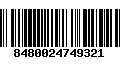 Código de Barras 8480024749321