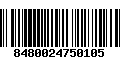 Código de Barras 8480024750105