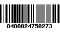 Código de Barras 8480024750273