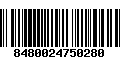 Código de Barras 8480024750280