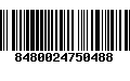 Código de Barras 8480024750488