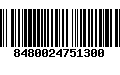 Código de Barras 8480024751300