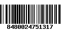 Código de Barras 8480024751317