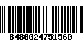 Código de Barras 8480024751560