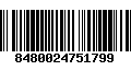 Código de Barras 8480024751799