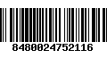 Código de Barras 8480024752116