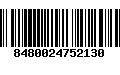 Código de Barras 8480024752130