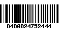 Código de Barras 8480024752444