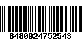 Código de Barras 8480024752543