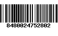 Código de Barras 8480024752802