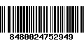 Código de Barras 8480024752949