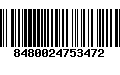 Código de Barras 8480024753472