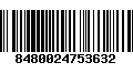 Código de Barras 8480024753632