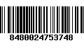 Código de Barras 8480024753748