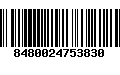 Código de Barras 8480024753830