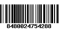 Código de Barras 8480024754288