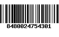 Código de Barras 8480024754301