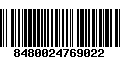 Código de Barras 8480024769022