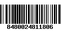 Código de Barras 8480024811806