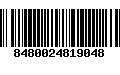 Código de Barras 8480024819048