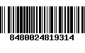 Código de Barras 8480024819314