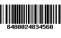 Código de Barras 8480024834560