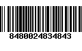 Código de Barras 8480024834843