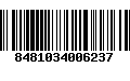 Código de Barras 8481034006237