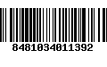 Código de Barras 8481034011392