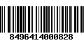 Código de Barras 8496414000828