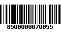 Código de Barras 8500000070055