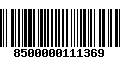 Código de Barras 8500000111369