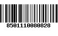 Código de Barras 8501110080828