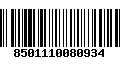 Código de Barras 8501110080934