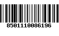 Código de Barras 8501110086196