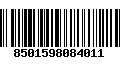 Código de Barras 8501598084011