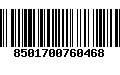 Código de Barras 8501700760468